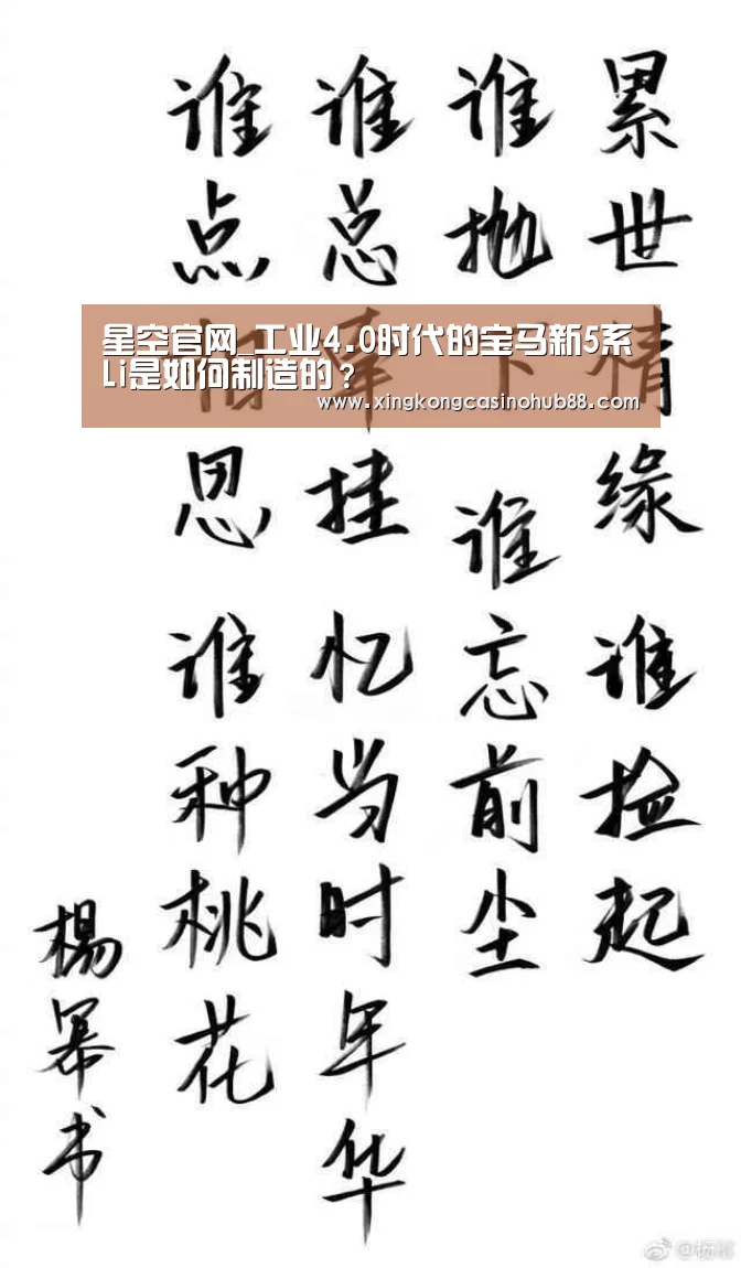 星空官网_工业4.0时代的宝马新5系Li是如何制造的?(图1) 星空官网